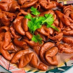 ไส้หมูตุ๋น红烧猪大肠