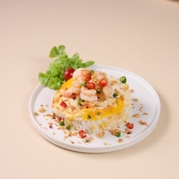 ข้าวไข่นุ่มกุ้งพริกเกลือ