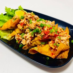 ยำแห้งเกี๊ยวเป้ง