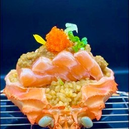 No.293 ข้าวผัดมันปูแซลมอน