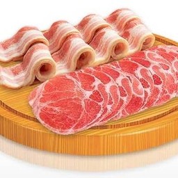 เนื้อหมู 100g. ต้มให้ (ต้องสั่งน้ำซุป หรือ ชุดพร้อมทานก่อน)