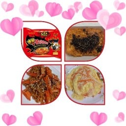 มาม่าเผ็ดเกาหลีหน้าไข่ข้น & ไข่เจียว