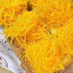 ปังปิ้งเนยนม+ฝอยทองยั่วๆ