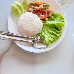 ข้าวหมูผัดกะปิ