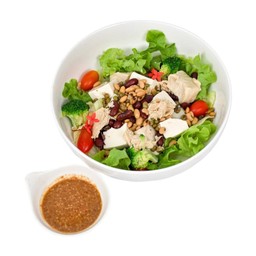 สลัดธัญพืชเต้าหู้สามชนิด