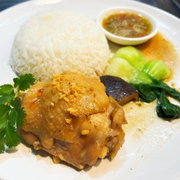 ข้าวไก่อบเห็ดหอม