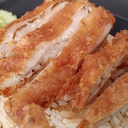 ข้าวขาวไก่ทอด