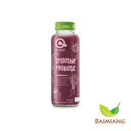 QminC สมูทตี้ ผลไม้รวม บีทรูท และโพรไบโอติค 250 มล.