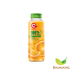 QminC น้ำส้มสายน้ำผึ้งคั่นสด 100% 250 มล.