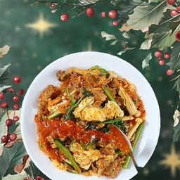 สุกี้แห้งหมู