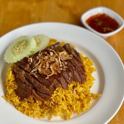 ข้าวหมกเนื้อทอด