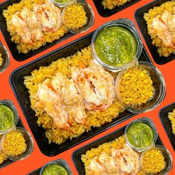 ข้าวอบมันกุ้งเสวย