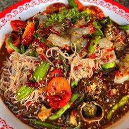 ตำซั่วกุ้งสด