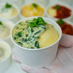 มันบด ผักโขมชีส (Spinach Cheese)