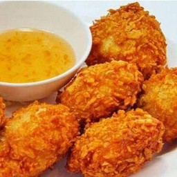 ทอดมันกุ้ง (4ชิ้น)