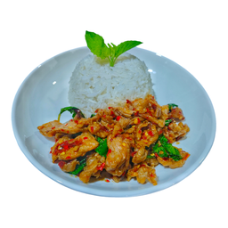 ข้าวกะเพราเนื้อ