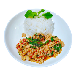 ข้าวกะเพราหมูสับ