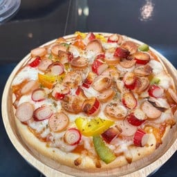 พิซซ่าใส่กรอดปูอัด