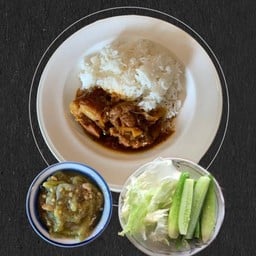 ข้าวฮังเล x ชุดน้ำพริกหนุ่ม(ผักสด)