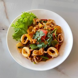 หมึกผัดไข่เค็ม