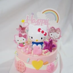 เค้กโมเดลคิตตี้ ครี่งปอนด์ ไม่รับเขียนข้อความเพิ่ม