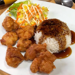 ข้าวไก่ทอดคาราอาเกะ