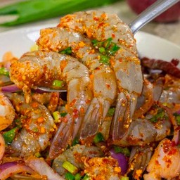 ลาบกุ้งสด