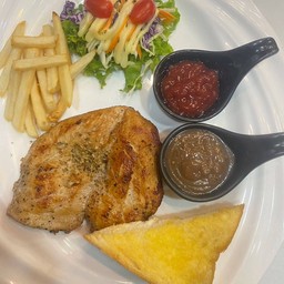 สเต็กไก่พริกไทยดำ