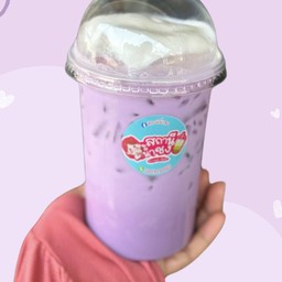 เผือก นมสด แก้ว 22oz.