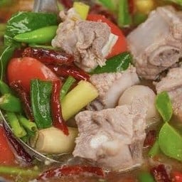 ต้มแซ่บกระดูกหมู (หม้อ)