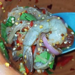 ตำเส้นเล็ก กุ้งสด