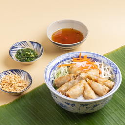 Bun Cha Gio *Chay* / เส้นขนมจีนสด ปอเปี๊ยะทอดเจ**