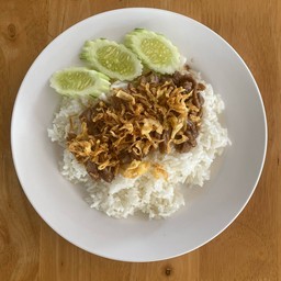 ข้าวเนื้อทอด