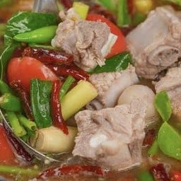 ต้มแซ่บกระดูกหมู (ถ้วย)