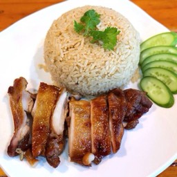 ข้าวมันไก่ย่าง