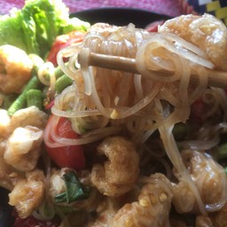 ตำเส้นเล็กแค็ปหมู