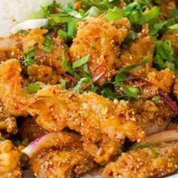 ข้าว ยำไก่แซ่บ