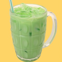 นมเขียวเย็น แก้ว 22 oz.