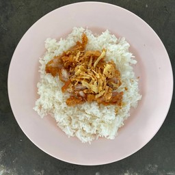 ข้าวไก่ทอดหนังกรอบ
