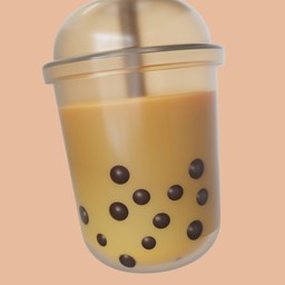 ชานมใต้หวัน+บุกไข่มุก แก้ว 22oz.