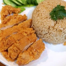 ข้าวมันไก่ทอดธรรมดา