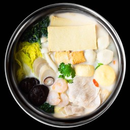 ซุปกระดูกหมู 猪骨高汤锅底 (D.I.Y.เลือกส่วนผสมเอง)