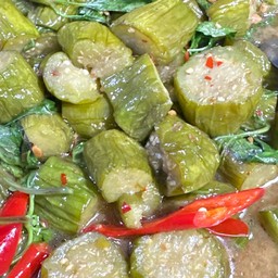 ผัดมะเขือ (เจ)