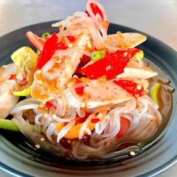 ตำเส้นเล็กหมูยอปลาร้า