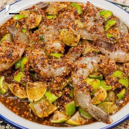 ยำมะนาวกุ้งสด