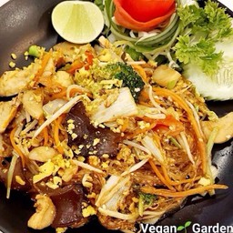 ผัดวุ้นเส้นผักรวม