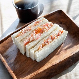 Crab Stick Sanwichแซนวิชปูอัดไข่กุ้ง
