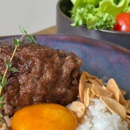 ข้าวแฮมเบิร์กหมู