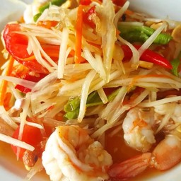 ตำไทยกุ้งสุก
