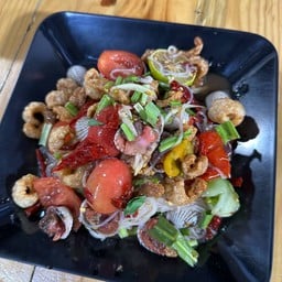 ตำลาวหอยแครงกากหมู